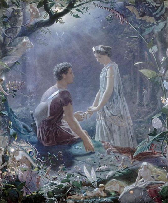 Hermia And Lysander by John Simmons